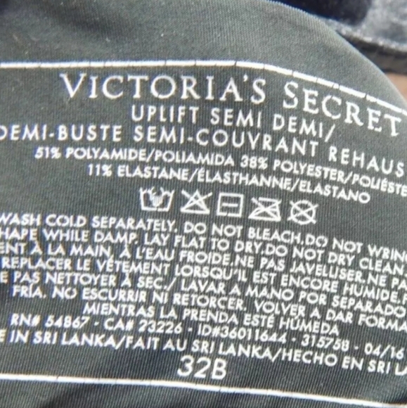 Victoria's Secret Uplift Semi Demi Bra - Picture 2 of 3